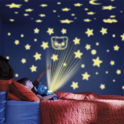 Jucarie Interactiva De Plus, Cu Functie De Lampa De Noapte, Model Cer Instelat
